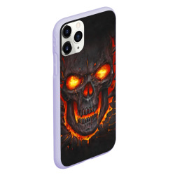 Чехол для iPhone 11 Pro матовый Skull Lava - фото 2