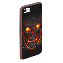 Чехол для iPhone 5/5S матовый Skull Lava - фото 2