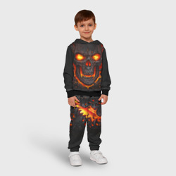 Детский костюм с толстовкой 3D Skull Lava - фото 2