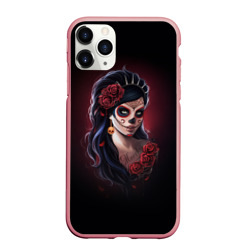 Чехол для iPhone 11 Pro Max матовый Muertos День Мертвых