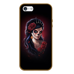 Чехол для iPhone 5/5S матовый Muertos День Мертвых