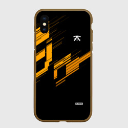 Чехол для iPhone XS Max матовый Cs:go - Fnatic Orange 2019