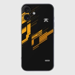 Чехол для iPhone 16 силиконовый с защитой камеры Cs:go - Fnatic Orange 2019