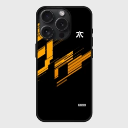 Чехол силиконовый для Apple iPhone 15 Pro Мax матовый Cs:go - Fnatic Orange 2019