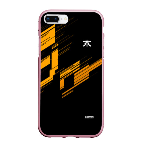 Чехол для iPhone 7Plus/8 Plus матовый Cs:go - Fnatic Orange 2019, цвет розовый