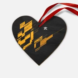 Деревянная игрушка Сердце Cs:go - Fnatic Orange 2019