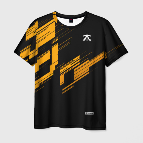 Мужская футболка с принтом Cs:go - Fnatic Orange 2019, вид спереди №1
