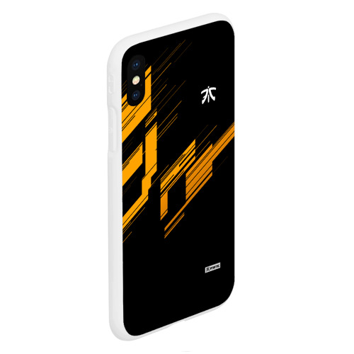 Чехол для iPhone XS Max матовый Cs:go - Fnatic Orange 2019, цвет белый - фото 3