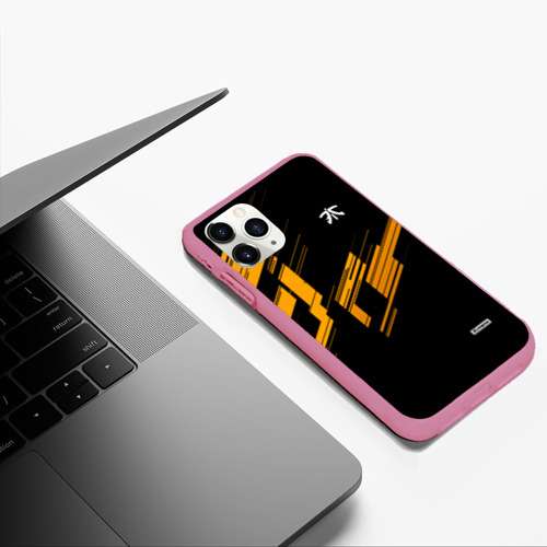 Чехол для iPhone 11 Pro Max матовый Cs:go - Fnatic Orange 2019, цвет малиновый - фото 5
