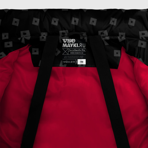 Зимняя куртка для мальчиков 3D Roblox, цвет красный - фото 7