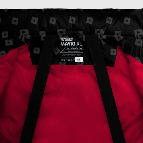 Зимняя куртка для девочек 3D Roblox, цвет красный - фото 7