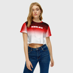 Женская футболка Crop-top 3D Roblox - фото 2