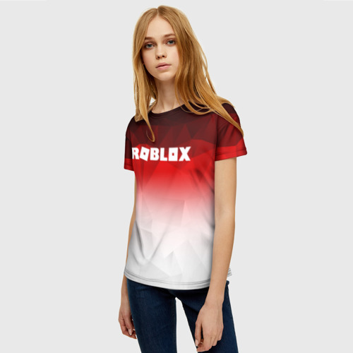 Женская футболка 3D с принтом Roblox, фото на моделе #1