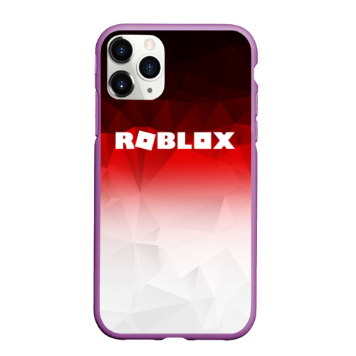 Чехол для iPhone 11 Pro Max матовый Roblox, цвет фиолетовый