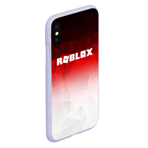 Чехол для iPhone XS Max матовый Roblox, цвет светло-сиреневый - фото 3