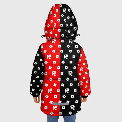 Зимняя куртка для девочек 3D Roblox, цвет светло-серый - фото 4