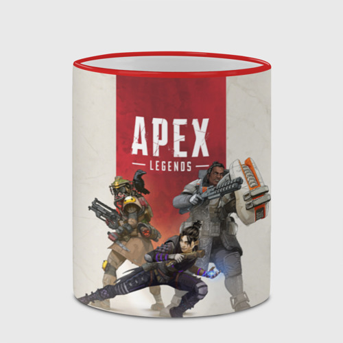 Кружка с полной запечаткой Apex Legends, цвет Кант красный - фото 4