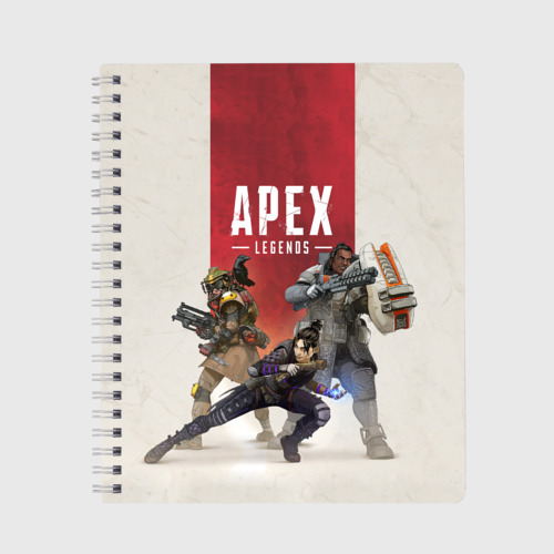 Тетрадь с принтом Apex Legends, вид спереди №1