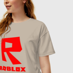 Женская футболка хлопок Oversize Roblox - фото 2