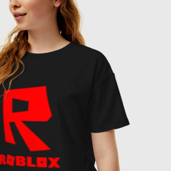 Женская футболка хлопок Oversize Roblox - фото 2