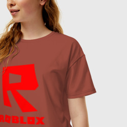 Женская футболка хлопок Oversize Roblox - фото 2
