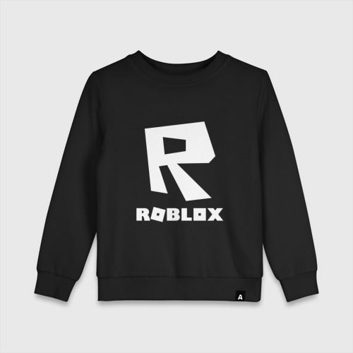 Детский свитшот хлопок Roblox, цвет черный