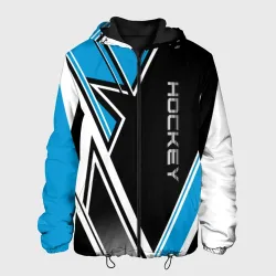 Мужская куртка 3D Hockey black blue white