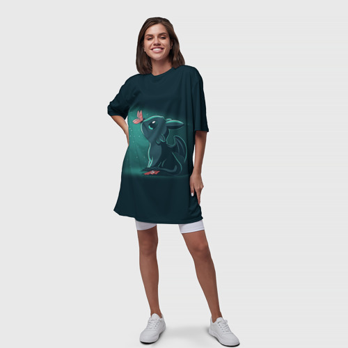 Платье-футболка 3D Дракон Беззубик, цвет 3D печать - фото 5