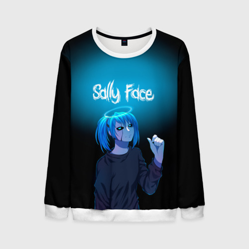 Мужской свитшот 3D Sally Face, цвет белый