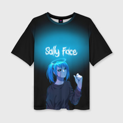Женская футболка oversize 3D Sally Face