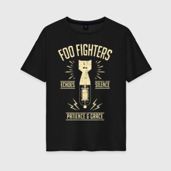 Женская футболка хлопок Oversize Foo Fighters