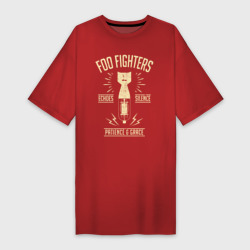 Платье-футболка хлопок Foo Fighters