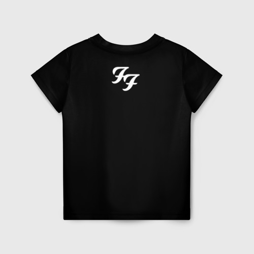 Детская футболка 3D с принтом Foo Fighters, вид сзади #1