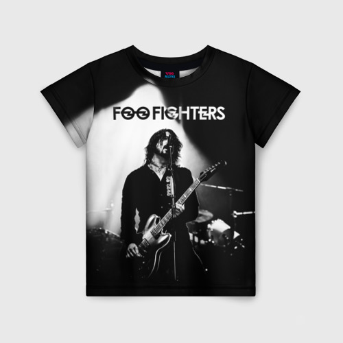 Детская футболка 3D с принтом Foo Fighters, вид спереди #2