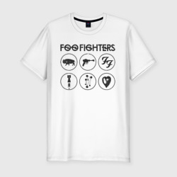 Мужская футболка хлопок Slim Foo Fighters