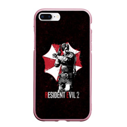 Чехол для iPhone 7Plus/8 Plus матовый Resident Evil 2