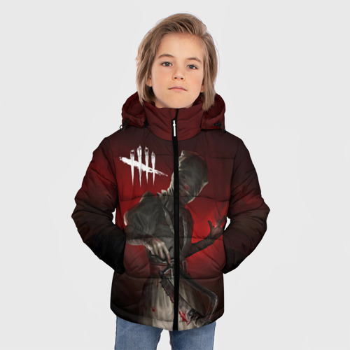 Зимняя куртка для мальчиков 3D Dead by Daylight, цвет светло-серый - фото 3