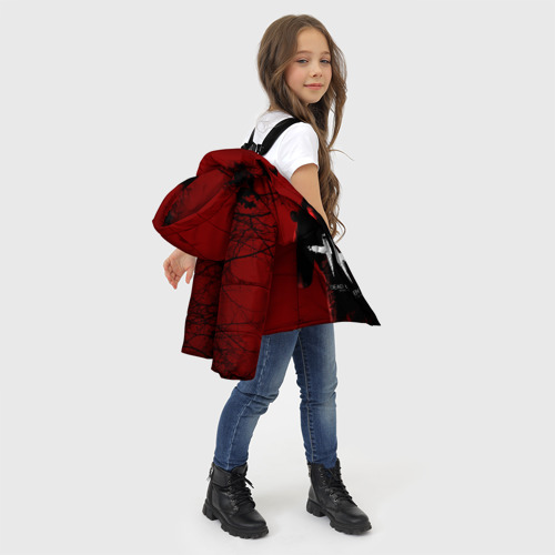 Зимняя куртка для девочек 3D Dead by Daylight, цвет светло-серый - фото 6