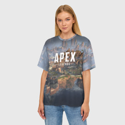 Женская футболка oversize 3D Apex Legends - фото 2