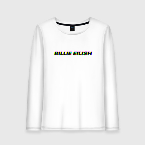 Женский лонгслив хлопок Billie Eilish, цвет белый