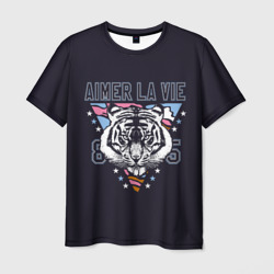 Тигр - любить жизнь – Мужская футболка 3D с принтом купить со скидкой в -26%