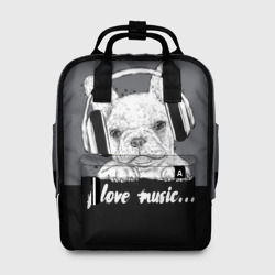 Женский рюкзак 3D I love music…