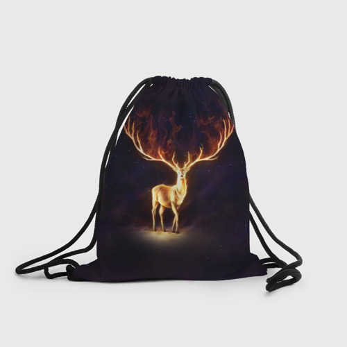 Рюкзак-мешок 3D Огненный олень