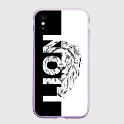 Чехол для iPhone XS Max матовый Lion - portrait