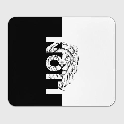 Прямоугольный коврик для мышки Lion - portrait