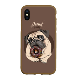 Чехол для iPhone XS Max матовый Donut party