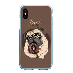 Чехол для iPhone XS Max матовый Donut party