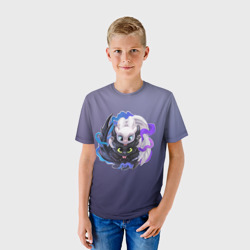 Детская футболка 3D Дневная и ночная фурия - фото 2