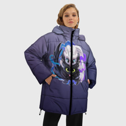 Женская зимняя куртка Oversize Дневная и ночная фурия - фото 2