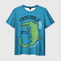 Crocodile style - Miami – Мужская футболка 3D с принтом купить со скидкой в -26%
